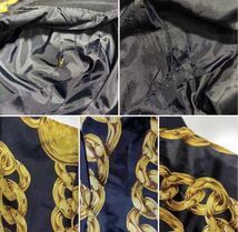 Linda Collection Gold Chain nylon Jacketリンダ コレクション ゴールド チェーン ナイロン ジャケット スカジャン Y1057_画像7