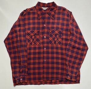 【L】50s Vintage CROSLEY L/S Rayon Shirt 50年代 ヴィンテージ クロスリー 長袖 レーヨン シャツ 長袖シャツ R4