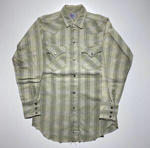 1950s Vintage LEVI’S Western Shirt 1950年代 ヴィンテージ リーバイス ウエスタンシャツ ショートホーン チェック 長袖シャツ R1923
