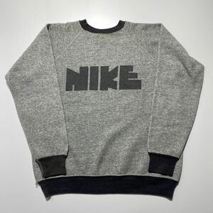 【M】1970s Vintage NIKE Logo Two Tone Raglan Sweat 1970年代 ヴィンテージ ナイキ ロゴ ツートン ラグラン スウェット USA製 G1804