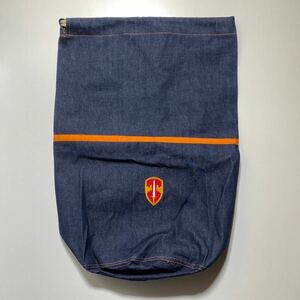 70s 80s DeadStock Denim U.S.Army LAUNDRY BAG 70 period 80 period dead stock Denim America land army laundry bag G1832