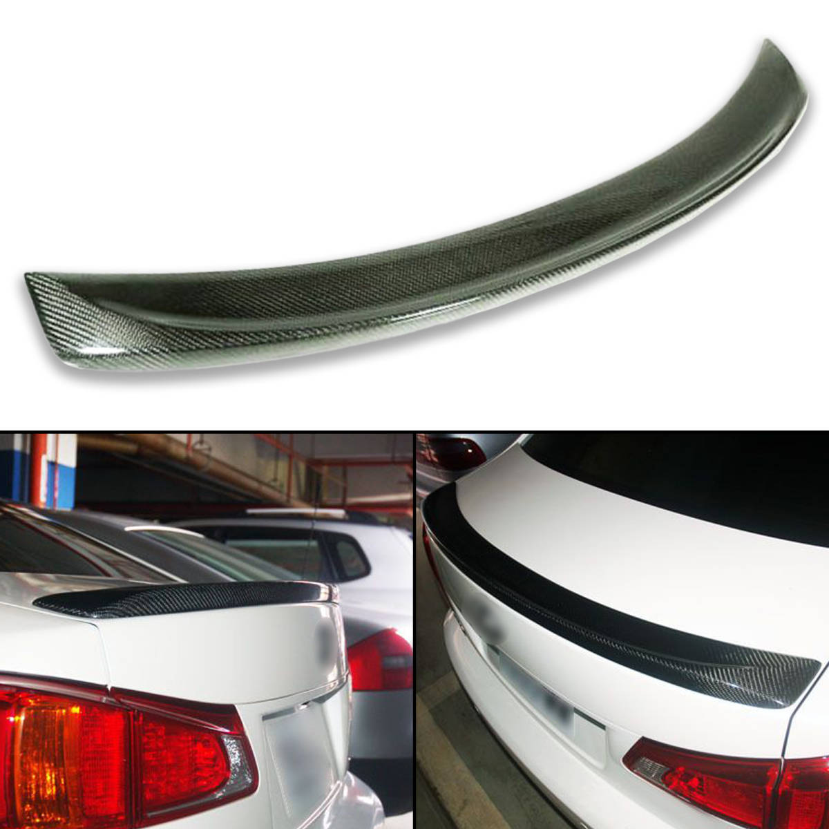 カーボン レクサス用 IS 2代目 IS250 IS350用 トランク スポイラー 2005-2013 F TS-50692
