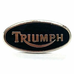 トライアンフ ロゴ ピンバッジ ブラック Triumph Logo Pin Black 英車 単車 バイク バイカー UK Biker Cafe Racer Caferacer