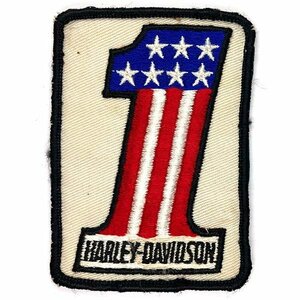  Harley *dabidoson номер один Vintage patch Harley Davidson #1 Vintage Patch Biker HARLEY-DAVIDSON AMF Biker No1