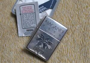 ★送料無料 未開封 ZIPPO ジッポー 長野オリンピック1998 公式ライセンス商品 シリアル入 オイルライター 1996年式