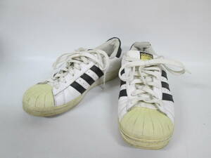 【0503o T955】 adidas アディダス SUPER STAR スーパースター 23.5cm INDONESIA製 スニーカー 靴