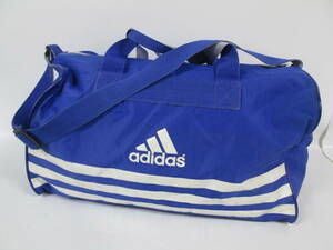 【0516n T1451】adidas アディダス ボストンバッグ ショルダーバッグ 旅行かばん スポーツバッグ 約28×51×28cm ブルー 青色