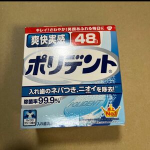 6個セット（合計288 錠）《グラクソスミスクライン》 爽快実感ポリデント 入れ歯洗浄剤 48錠