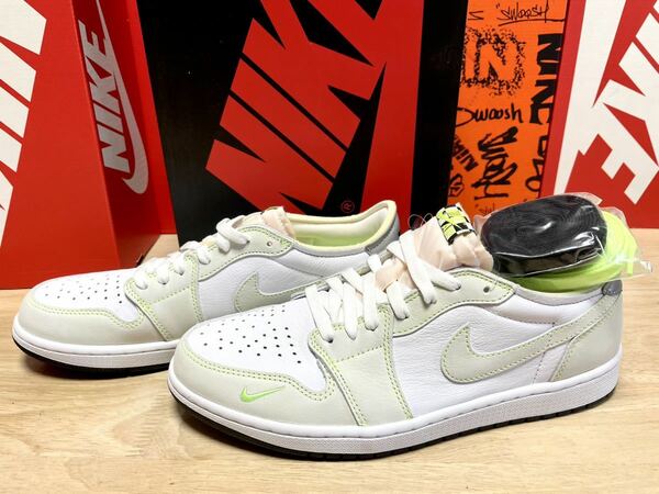 NIKE エア ジョーダン 1 LOW OG Ghost Green 28.5cm SNKRS 新品 ホワイト/ゴーストグリーン/ブラック SNK394