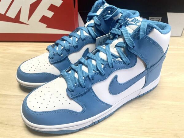 NIKE ナイキ ダンク HIGH Championship Blue レトロ 27.0cm SNKRS 新品 レーザーブルー/ホワイト/レーザーブルー SNK515