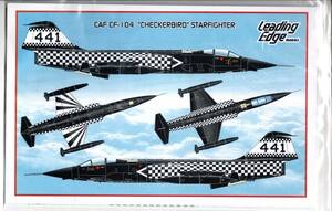 1/48 Leading Edge models リーディングエッジデカール LE48-013 CAF CF-104 "CHECKERBIRD" STERFIGHTER