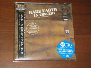 RARE EARTH レア・アース/ イン・コンサート 2023年発売 紙ジャケ MQA-CD x UHQCD 限定盤 国内帯有