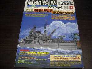 モデルアート　艦船模型スペシャルNO,３２　特集／重巡洋艦利根・筑摩＆航空機搭載艦