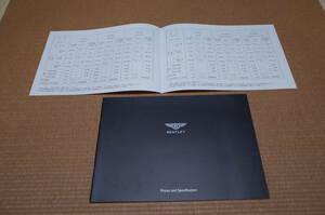  Bentley BENTLEY 2009 2008 catalog AZURE BROOKLANDS ARNAGE T R RL CONTINENTAL GT/GT SPEED/FLYING SPUR/GTC price various origin specification new goods 