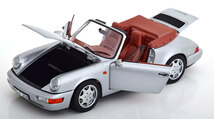 norev 1/18 Porsche 911 (964) Carrera 4 Convertible 1990 シルバー　ポルシェ　ノレブ_画像3