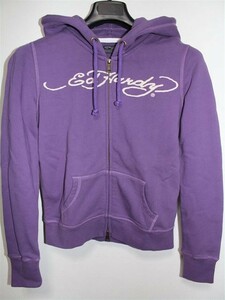 エドハーディー Ed Hardy レディース フルジップ パーカ W02WTE052 パープル 新品