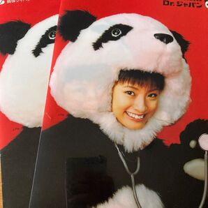 上戸彩 損保ジャパンダ クリアファイル2枚