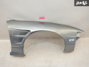 社外 日産 RPS13 180SX SR20DET フロント フェンダー 外装 パネル エアロ シルバー系 FRP製 右 右側 運転席 即納