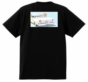 アドバタイジング フォード 869 黒 Ｔシャツ 1957 フェアレーン エドセル ランチェロ f100 ビクトリア