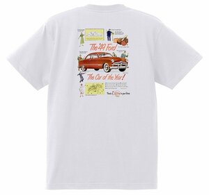 アドバタイジング フォード 1071 白 Ｔシャツ 1949 ビクトリア クレストライナー シューボックス f1 ホットロッド ロカビリー