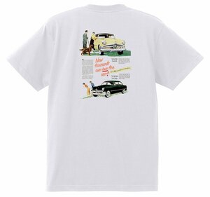 アドバタイジング フォード Ｔシャツ 1051 白 1950 ビクトリア クレストライナー シューボックス f1 ホットロッド ロカビリー