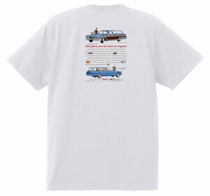 アドバタイジング フォード 832 白 Ｔシャツ 1960 サンダーバード ギャラクシー ファルコン フェアレーン エドセル スターライナー