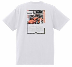 アドバタイジング フォード 1092 白 Ｔシャツ 1946 ホットロッド ローライダー ロカビリー アドバタイズメント レッドスレッド