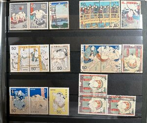 相撲絵シリーズ 未使用 額面400円 フルコンプリート 5集１０種 完種 切手 相1