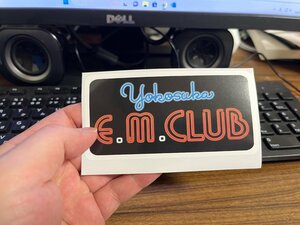 ２枚 アメリカ海軍 横須賀ベース 横須賀 E.M.Club オフィシャル ステッカー イーエムクラブ 米海軍 米軍基地 シール アメリカン usdm