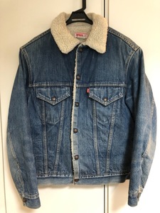 70's Levi's 70605 38 made in USA リーバイス ヴィンテージ ボア ジャケット Gジャン デニムジャケット アメカジ surf 古着 ベルベルジン