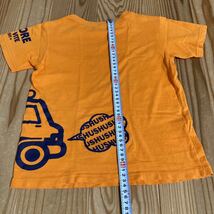 HUSHUSH オレンジ車プリント 半袖Tシャツ 120_画像2