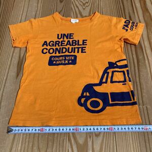 HUSHUSH orange car print short sleeves T-shirt 120