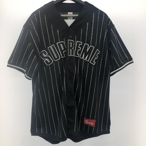 【中古】Supreme　Rhinestone Stripe Baseball Jersey[240066106691]