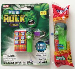 PEZ * Hulk * MARVEL 2 piece set * Hawaii *