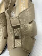 ●お買い得!HARUTA　革サンダル　1035　ベージュパール　LL寸（24.0～24.5㎝）日本製　幅EEEとゆったり設計　履きやすい！ _画像9