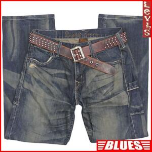 即決★リーバイス 203★W30 ペインターパンツ ストレートジーンズ Levis メンズ デニム ダメージ加工 キャンプ ワークパンツ アウトドアDIY