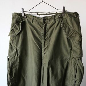 50s US ARMY America army M51 cargo pants trousers LONG LARGE / Army military Vintage 