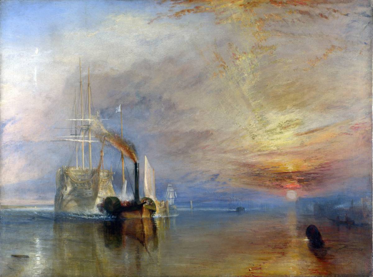 Nouveau, sans cadre, Impression de haute qualité du cuirassé Temeraire de Turner utilisant des techniques spéciales, Format A4, prix spécial 980 yens (frais de port inclus), Achetez-le maintenant, Ouvrages d'art, Peinture, autres