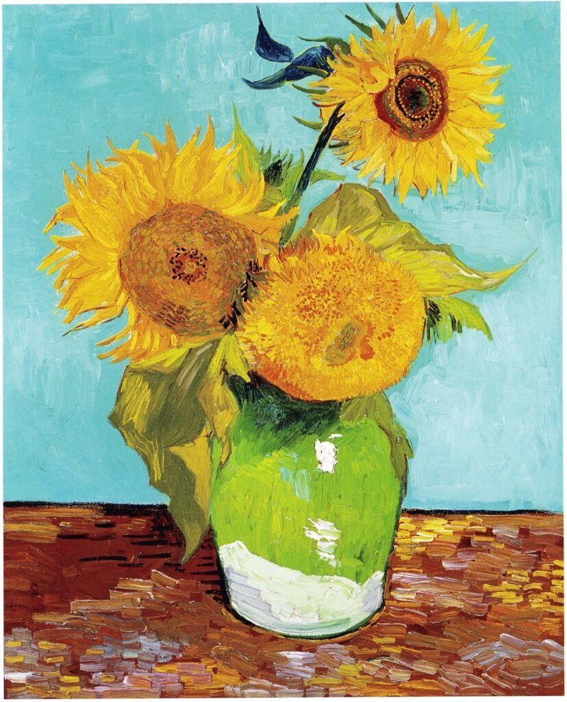 New Van Gogh Three Sunflowers high-quality print using special techniques, wooden frame, photocatalytic processing, and other three major features, special price 1980 yen (shipping included) Buy it now, Artwork, Painting, others