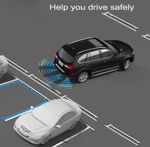 汎用 後付 クリアランスソナー パーキングセンサー キット液晶ディスプレイ付 駐車支援 4センサー ホワイト_画像2