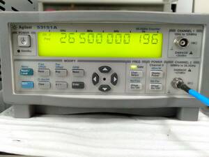 Agilent Technologies 53151A CWマイクロ波カウンタ/パワー測定機能付、26.5GHz　動作品です。