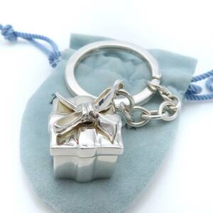  высшее редкий прекрасный товар Tiffany&Co. Tiffany подарок box серебряный кольцо для ключей STERLING SV925 брелок для ключа ключ HH67