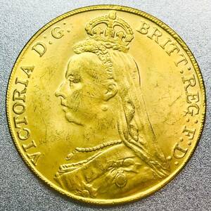 ヴィクトリア女王 ジュビリーヘッド 5ポンド金貨 1891年　レプリカコイン