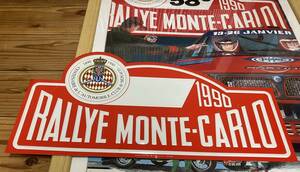  not for sale WRC group A season 4 1990 year Rally Monte Carlo ACM100 anniversary metal plate Lancia * Delta HF Integrale Via Zion 