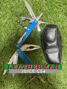 LEATHERMAN JUICE CS4 Blue специальный кожа ножны есть Leatherman мульти- tool мульти- плоскогубцы tool нож 