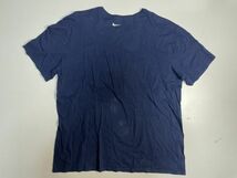 ☆ビッグサイズ US古着 NIKE ナイキ Tシャツ 半袖 プリント ネイビー紺【XL】コットン　　　　　　◆3766◆_画像9