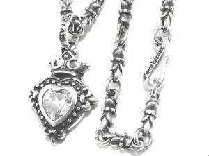 ☆定価￥160,600 正規品 ロイヤルオーダー Demi God Heart w/ CZ ＆ Repeated Lily Chain　Special Set Items ネックレス シルバー925☆