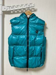  unused *[Dartin Bonaparto] regular price 84,240 Swaro Zip light down vest 50 emerald green made in Japan men's daru tongue bona Pal to