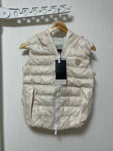  unused * tag attaching [Dartin Bonaparto] 18AW regular price 95,040 flower race Swaro Zip light down vest S lady's daru tongue bona Pal to