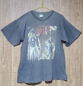 90s DEATH デス ツアーTシャツ HUMAN 1992 europe tour tee ゴールデンサイズ【L】コピーライト デスメタル ビンテージ 幻クラスの激レア